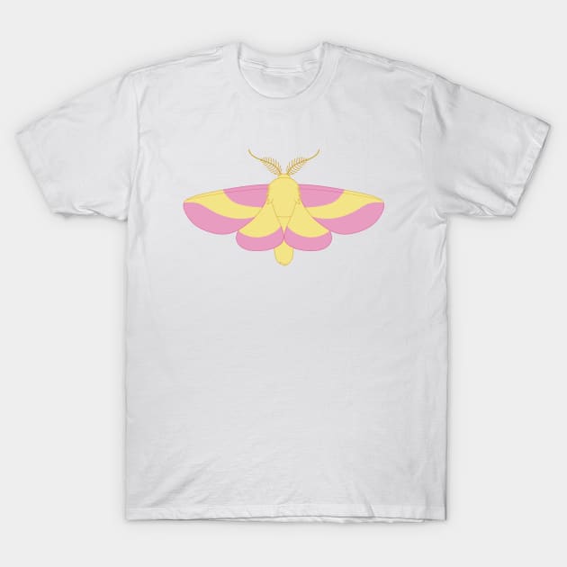 rosy maple moth T-Shirt by CloudyGlow